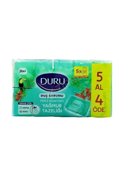 5 Adet Duru Duş Sabunu Yağmur Tazeliği 5'li 150 Gr Diğer