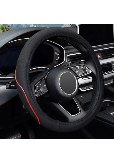 Mıchelın Mc1003nr Premium Suni Deri Direksiyon Kılıfı, Kırmızı Genel