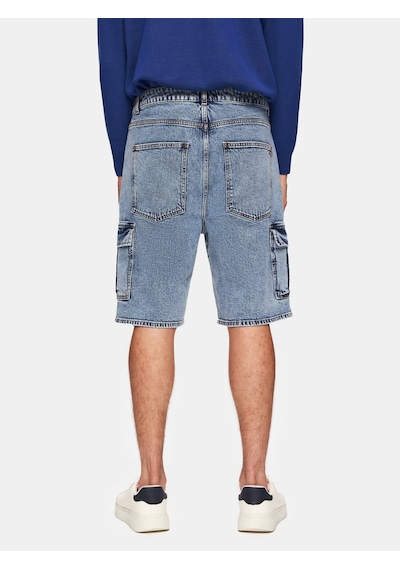 Ltb Marıno Short Orta Bel Rahat Kesim Açık Mavi Jean Bermuda Açık Mavi L