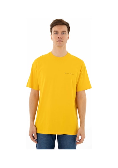 AR-MA Arma Erkek Oversize Bisiklet Yaka Tişört Y25344403101 Sarı