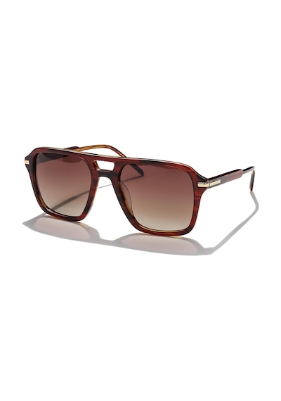 Hermod Old2090s-c3-53 Polarize Unisex Güneş Gözlüğü Kahverengi