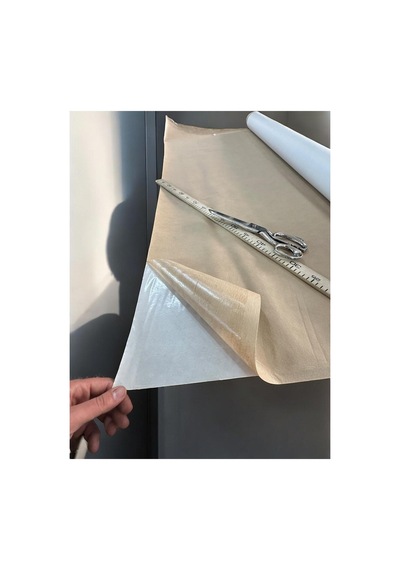 Yapışkanlı Tela Astar 100x160 Cm Kağıt Sertliğinde Kumaş Destekleyici Bej