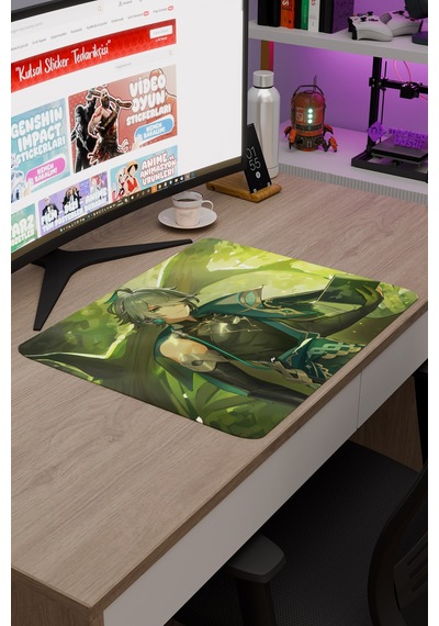 Alhaitham Genshin Impact Anime Gacha V3 - 48x40 Xl Gaming Mouse Pad Fare Altlığı