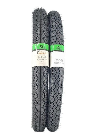Lastik Takımı 275-18 Power Ve 250-18 Tiger Tt Tubetype - İç Lastikli Tip - Onmx