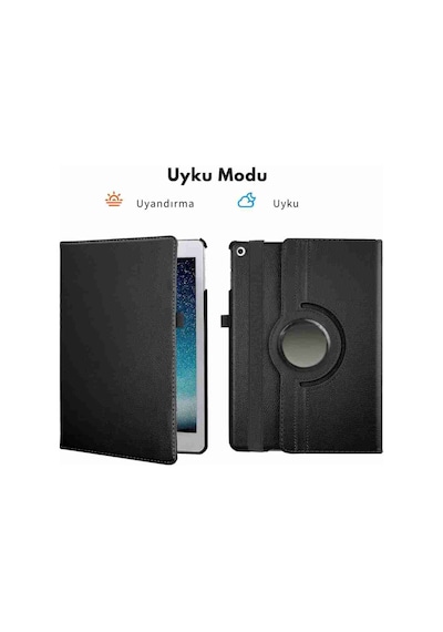 Huawei Honor Pad 10 12.1" Uyumlu Standlı 360 Yatay Dikey Dönebilen Deri Tablet Kılıfı Kapaklı Kılıf