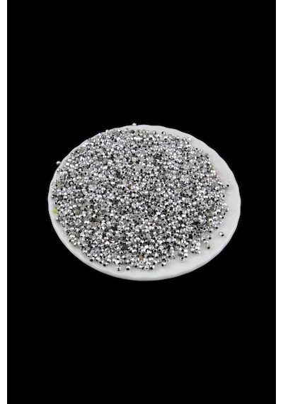 Gümüş 3 Mm Plastik Boncuk Akseuar Takı Malzeme 25 Gr