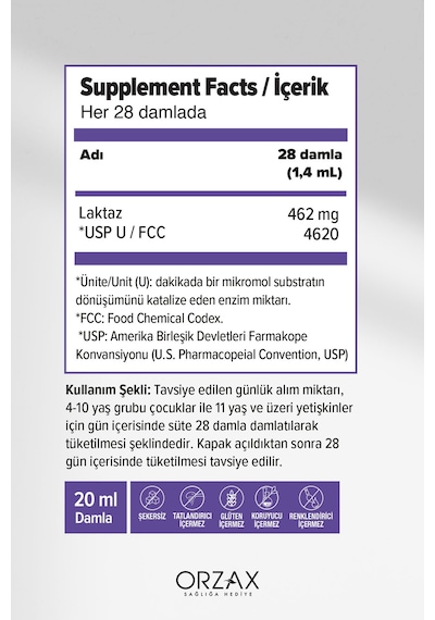 Enzymes Lactase Damla 20 Ml