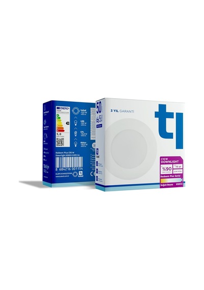 Redeem Plus C10w Downlight, Titreşimsiz, Göz Konforu, 672 Lümen, Soğuk Beyaz, 6500 Kelvin Diğer