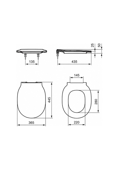 Ideal Connect Air Klozet Kapağı-beyaz -thin-yavaş