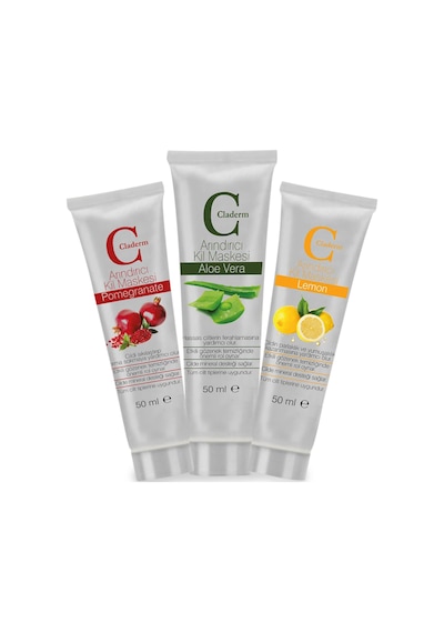 Claderm 3'lü (Pomegranate-Aloe Vera-Lemon) Avantaj Paketi 50 ML