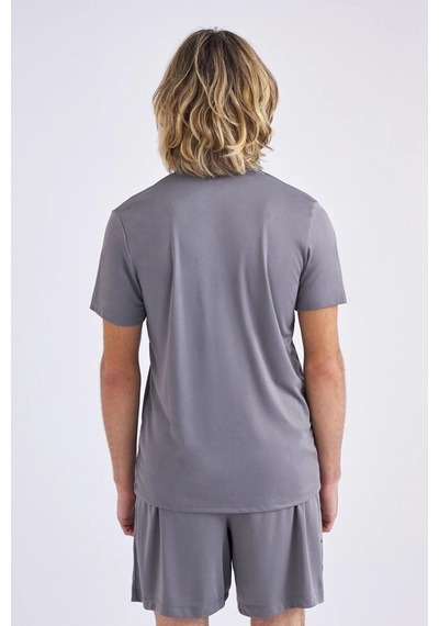 Kappa 331d53w Grı Erkek Kısa Kol T-shirt Siyah
