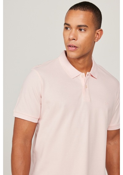 Regular Fit Normal Kesim Polo Yaka Tişört L211810611 Pembe