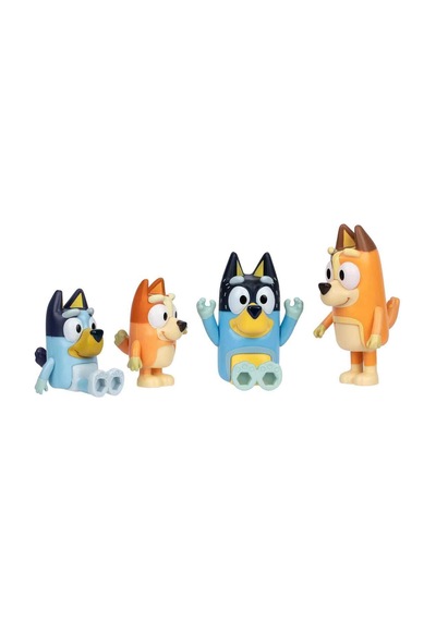 Bluey 4'lü Figür Seti Bluey & Family