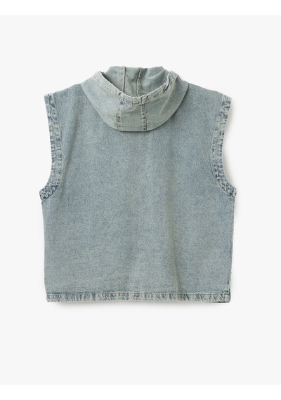 Koton Kapüşonlu Fermuarlı Kapaklı Cepli Oversize Pamuklu Kolsuz Denim Yelek Açık İndigo 5sam50007nd Açık İndigo Koton Kapüşonlu Fermuarlı Kapaklı Cepli Oversize Pamuklu Kolsuz Denim Yelek Açık İndigo 5sam50007nd Açık İndigo