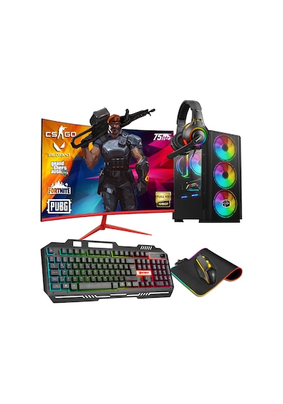 Zeiron FX70 i5-3470 16 GB 240 GB GTX1050Tİ 23.8" Curved Masaüstü Oyuncu Bilgisayar