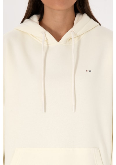 U.S. Polo Assn. Kadın Krem Şardonlu Kapüşonlu Sweatshırt 50313567-VR256