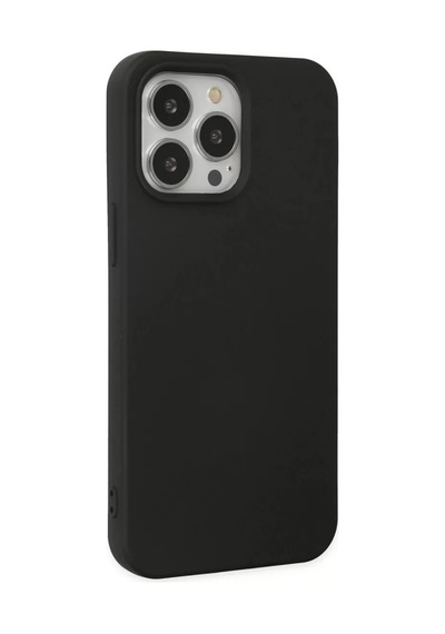 Newface Apple İphone 14 Pro Max Kılıf Nano İçi Kadife Silikon - Siyah