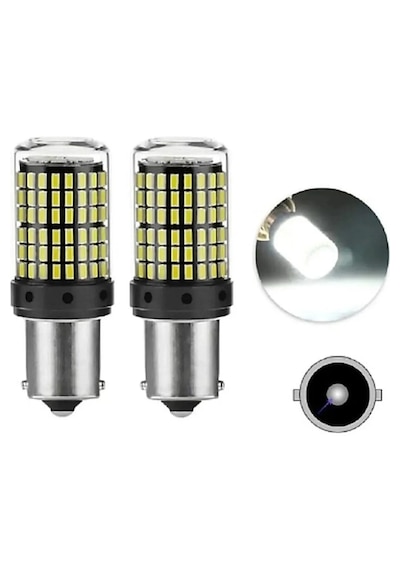 Yenilzd 93 Tek Duy Led P21w Ba15s 144 Ledli Beyaz 2 Adet