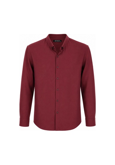 Classics Men Plus Barkod Uzun Kol Slim Fit Erkek Esnek Gömlek - 7682 Bordo Classics Men Plus Barkod Uzun Kol Slim Fit Erkek Esnek Gömlek - 7682 Bordo