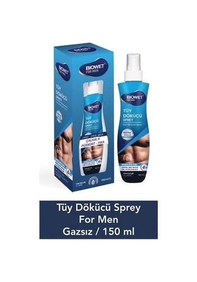 Biowet Erkekler İçin Gazsız Tüy Dökücü Krem 150 ML