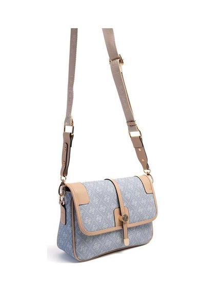 Silver Polo Sp1182 Kadın Çapraz Çanta Monogram Mavi-ten