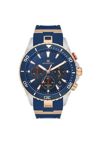 Sm381t-11mr Momentus Men's Sport Master Kol Saati 43 Mm / Lacivert Gri