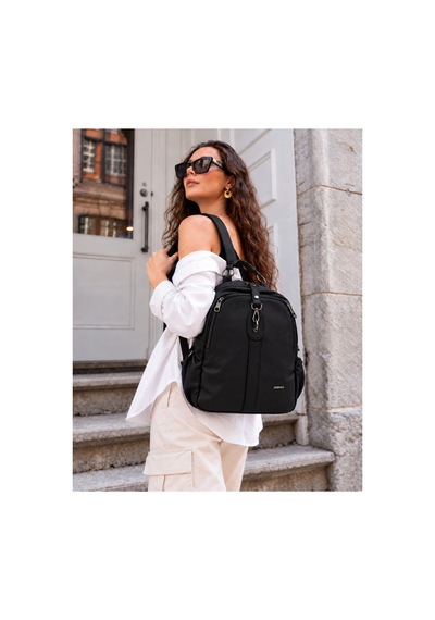 Just Polo Kadın Günlük Şık Ve Fonksiyonel Model Çok Bölmeli Sırt Çantası 377039gny Siyah