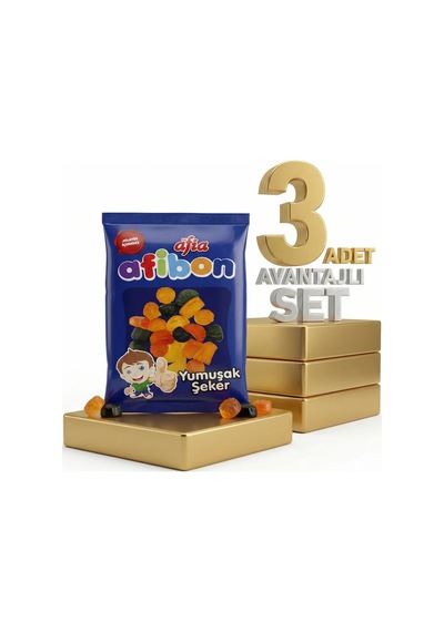 Afia Afibon Yumuşak Şeker 3x80 Gr