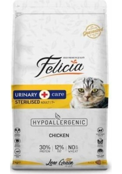 Felicia Urınary Care Tavuklu Düşük Tahıllı Kısırlaştırılmış Yetişkin Kedi Maması 2 KG