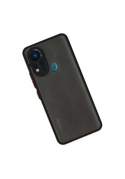 İnfinix Hot 11s Kılıf Montreal Silikon Kapak - Siyah -