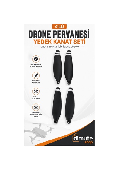 Drone Pervanesi 4 Adet Yedek Kanat Seti 7 X 1,7 Cm - 903933178