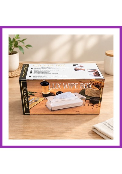 Bezos Lux Wipe Box Peçetelik Bty Çok Renkli