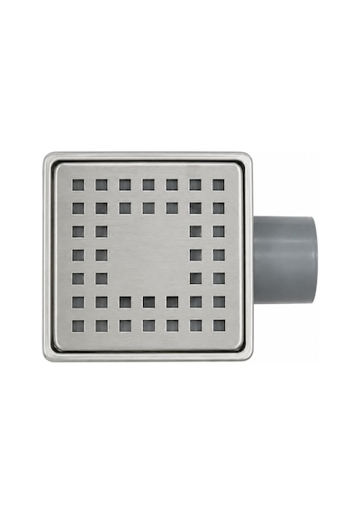 Purvex Home 10x10 Paslanmaz Metal Çerçeveli Paslanmaz Yer Süzgeci - Yandan Çıkışlı