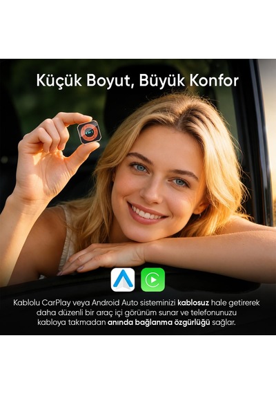 Sl-car02 4in1 Android Ve Apple Cihazlar Airplay Ve Mirrorlink Kablosuz Android Auto Ve Carplay