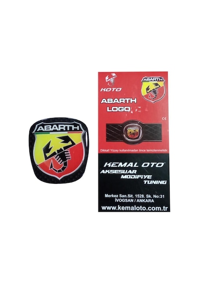 Punto Evo Abarth Logo Rozet Ön Arka Takım