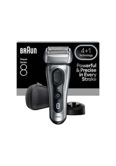 Braun Series 8 Elektrikli Tıraş Makinesi, Islak Ve Kuru, Şarj Standı, 8617s 1 Saat