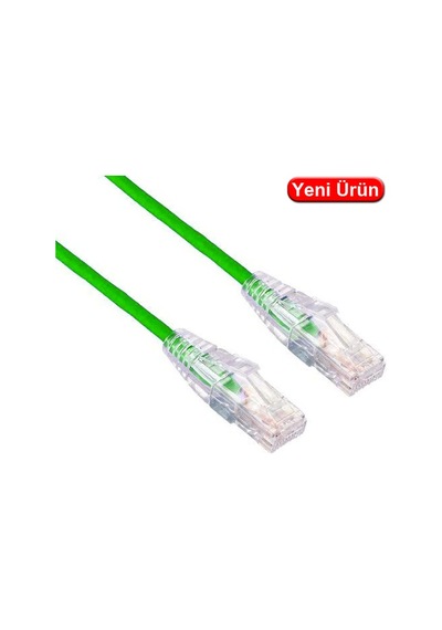 Lınkomm E34394 0.15 Mt. Cat6a 28awg 10gb 500mhz Utp Yeşil Patch Kablo