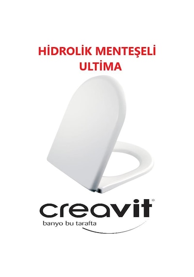 Creavit Amasra Ultima Droplast Soft Klozet Kapağı Beyaz Kc0103.03