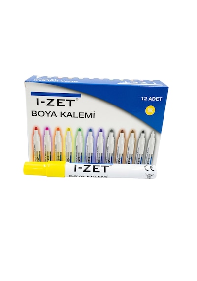I-zet Paint Marker Kalem Sarı 12 Adet