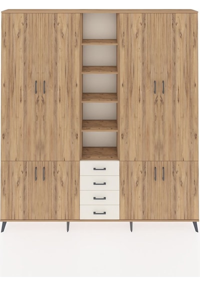 Arges Dolap 17 Raflı 4 Çekmeceli 8 Kapaklı 220x30x243 Çam-çam/aytaşı Atlas Çam/aytası Arges Dolap 17 Raflı 4 Çekmeceli 8 Kapaklı 220x30x243 Çam-çam/aytaşı Atlas Çam/aytası
