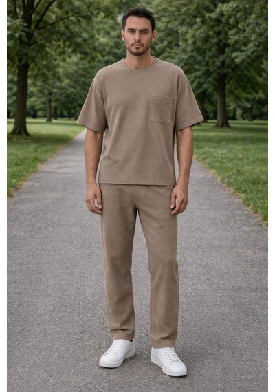 Alexandergardi Alexandergardı Cep Detaylı Basic T-shirt Bej