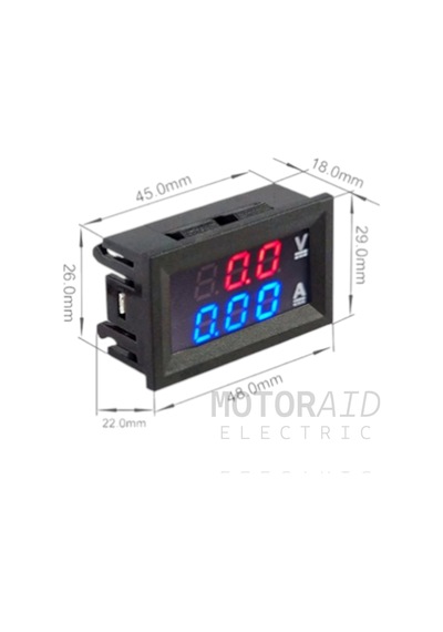 Akü Voltaj Göstergesi Ve Ampermetre Dijital 3-100v 0-10a