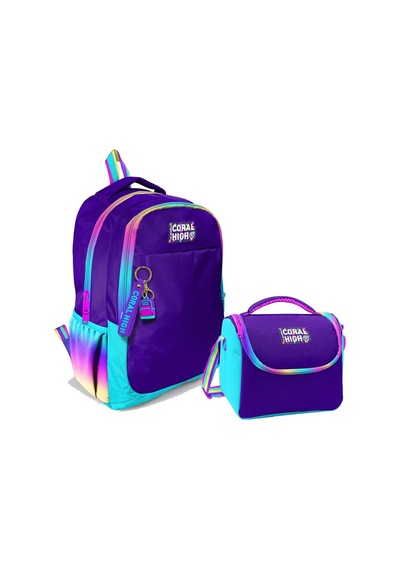 Coral High Kız Çocuk Üç Gözlü İlkokul ve Ortaokul Sırt Çantası+beslenme - Rainbow Fermuarlı Mor Coral High Kız Çocuk Üç Gözlü İlkokul ve Ortaokul Sırt Çantası+beslenme - Rainbow Fermuarlı Mor