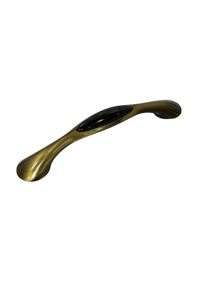 Tomurcuk Porselen Mobilya Kulbu Antik Sarı/siyah 128mm 198-35-128-94 Çok Renkli