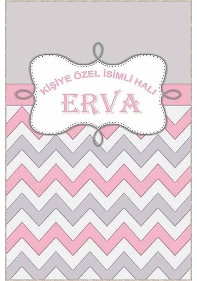 Pembe Yıkanabilir Kaymaz Taban Bebek Halısı İsimli Halı Kd11n11