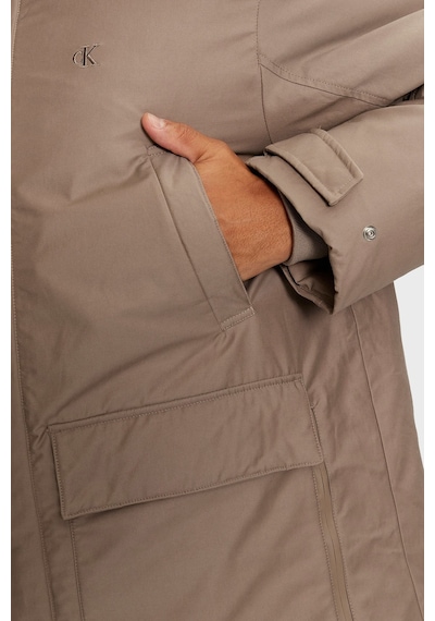 Calvin Klein Erkek Parka J30j326082 Pav Gri Gri