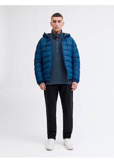 Jack & Jones Jjalpes Half Zıp Fleece Polar Ceket Aw25 Navy Blazer Navy