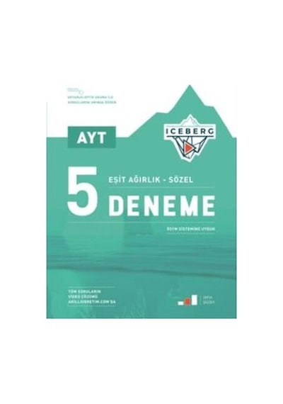 Okyanus Ayt Iceberg 5 Deneme Eşit Ağırlık - Sözel Okyanus Yayınla