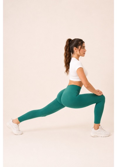 Jolt Kind Model Kalça Büzgülü Yüksek Bel Toparlayıcı Seamless Tayt Yeşil