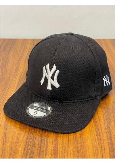 Hamze Ny Yankees New York Nakış Hip Hop Snapback Rapper Şapka Cap Siyah - Beyaz